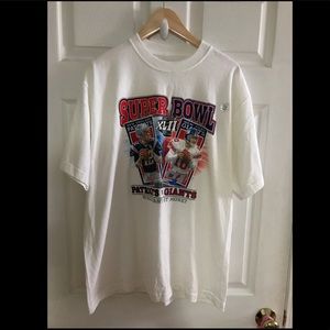 Patriots Giants Super Bowl 2008 Shirt Reebok Large